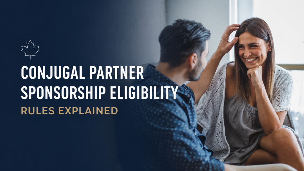 Couple discussing their relationship for a guide on Canadian conjugal partner sponsorship eligibility rules